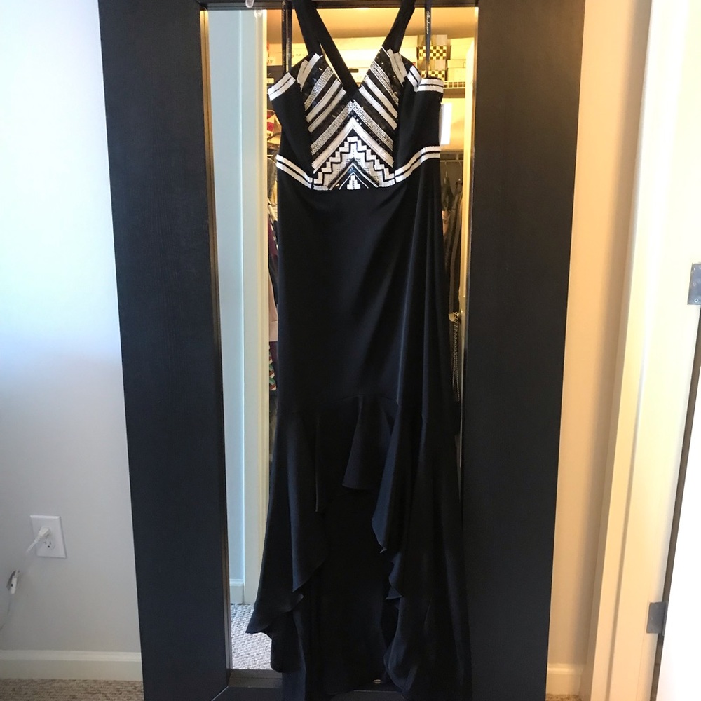 Shoshanna kailey hi-low gown